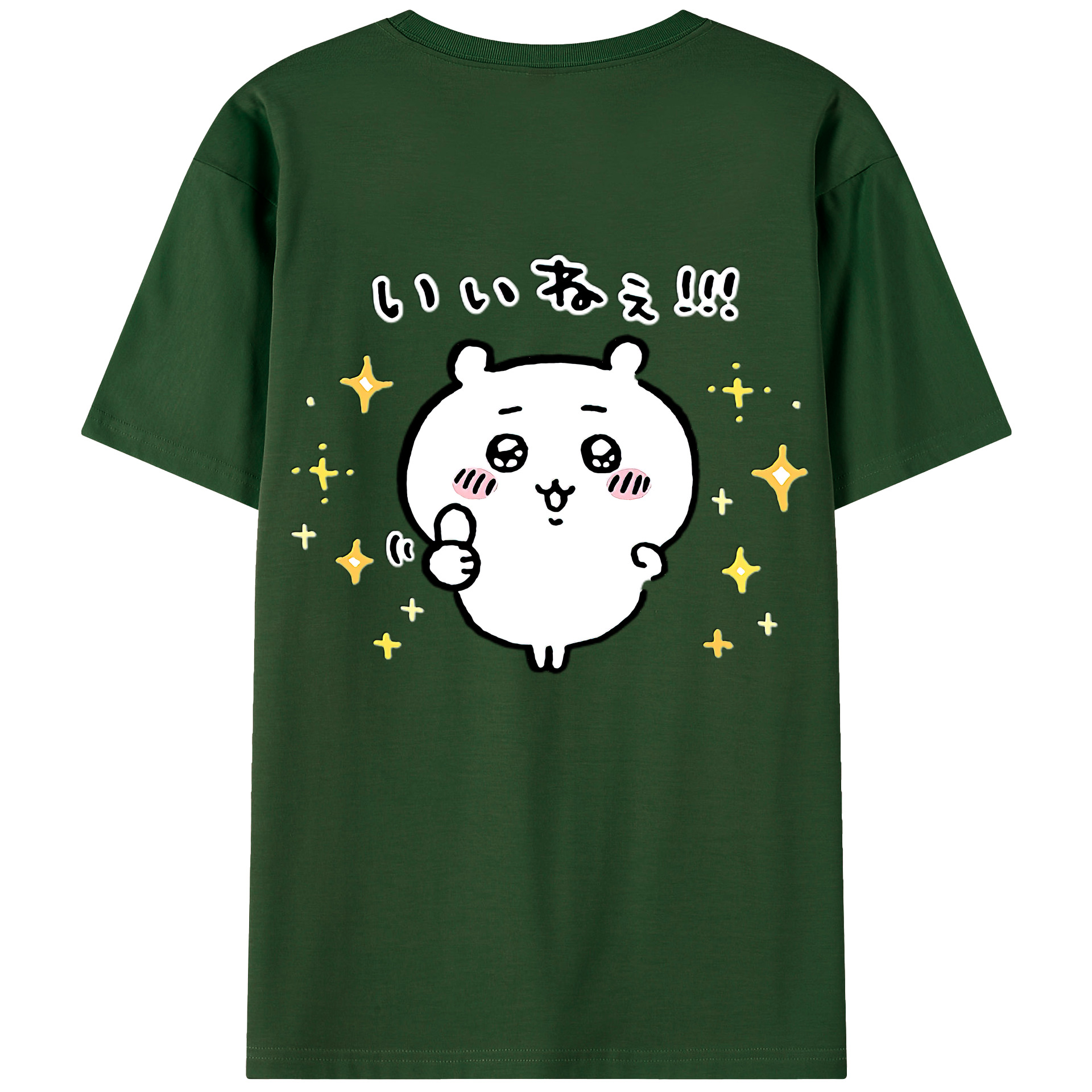 （画像用） ちいかわ ちいかわ Chii-kawa chiikawa 綿100％半袖Tシャツ（背面プリント）